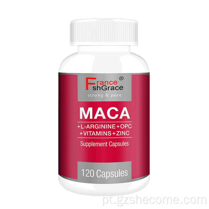 Cápsulas de maca de alta qualidade suportam suplemento de energia